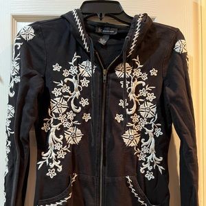 INC Embroidered Zip Up